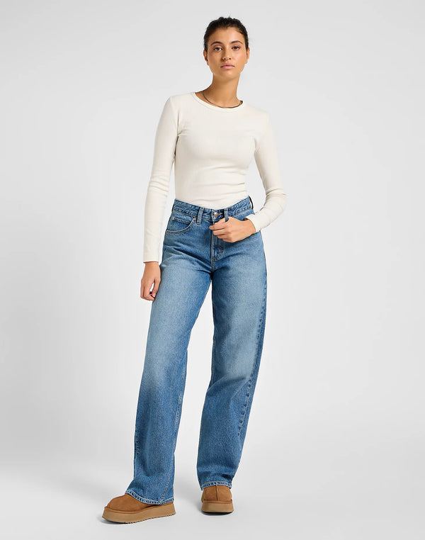 Lee Women's Rider Loose Jeans In Modern Mid