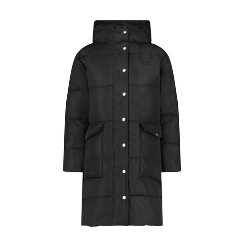 Lee Women's Long Puffer Jacket In Union Black