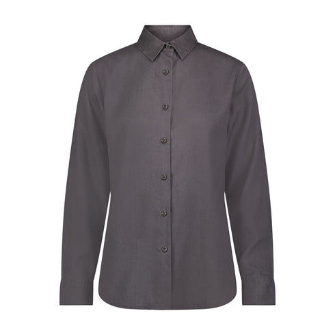 Lee Women's Pocketless Shirt in Dark Muted Gray