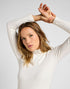 Lee Women's Ribbed Long Sleeve High Neck in Ecru