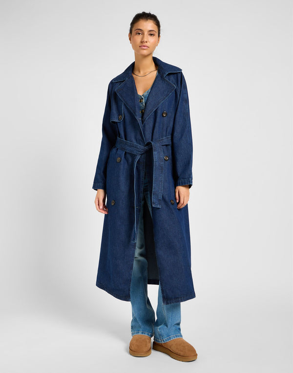 Lee Women's Denim Trench Coat In Home Bound