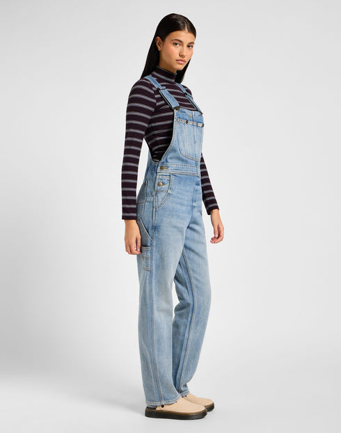 Lee Women's Straight Bib In Blue Glimmer