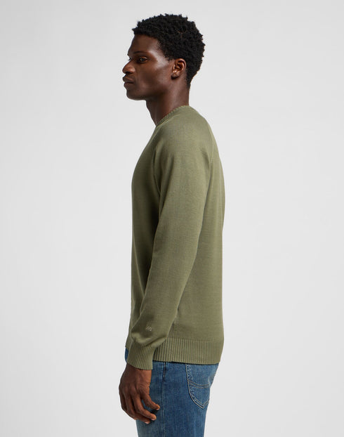 Lee Men's Clean Raglan Sweater in Mercantile Green