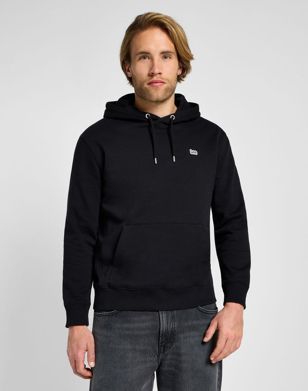 Lee Men's Plain Hoodie in Unionall Black