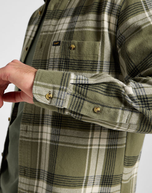 Lee Men's Riveted Shirt In Mercantile Green