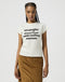 Wrangler Women's Shrunken Band T-Shirt in Vintage White