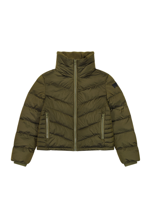 Wrangler Women's Short Puffer Jacket in Ivy Green