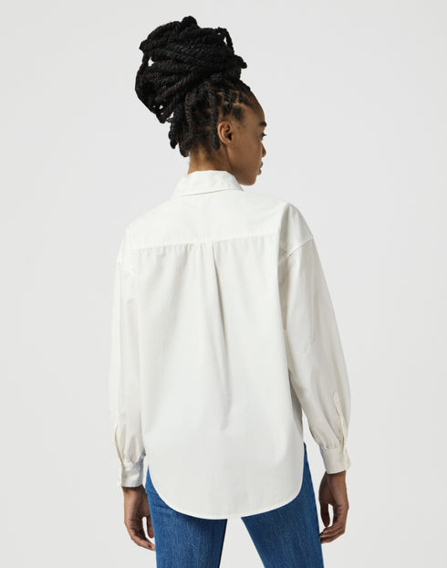 Wrangler Women's Cool GIrl Shirt in Worn White