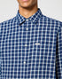 Wrangler Men's 1 Pocket Flannel Shirt In Black Iris
