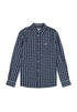 Wrangler Men's 1 Pocket Flannel Shirt In Black Iris