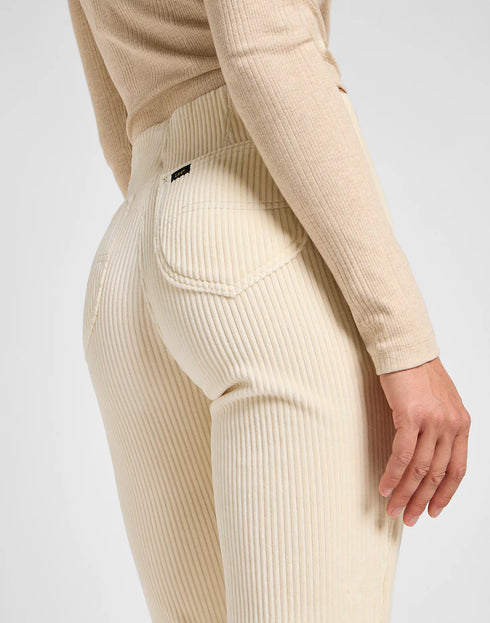 Lee Women's Pull On Flare Jeans in Soy Bean