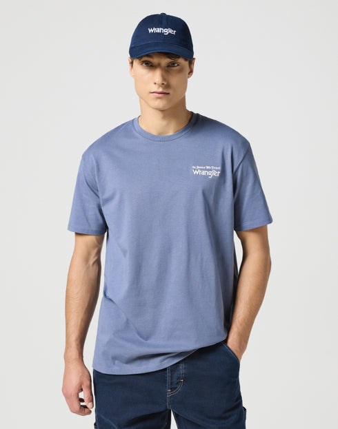 Wrangler Washed Logo Cap in Navy