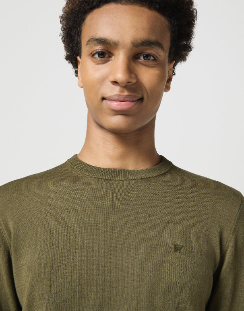 Wrangler Men's Knit Sweater In Ivy Green