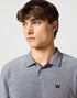 Wrangler Men's Long Sleeve Refined Polo T-Shirt In Black