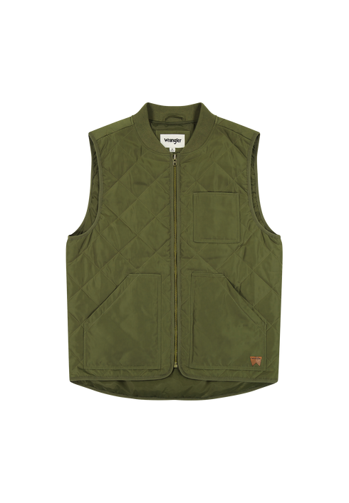 Wrangler Men's Elevated Vest In Ivy Green