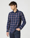 Wrangler Men's 1 Pocket Shirt In Red Indigo
