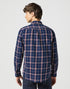 Wrangler Men's 1 Pocket Shirt In Red Indigo