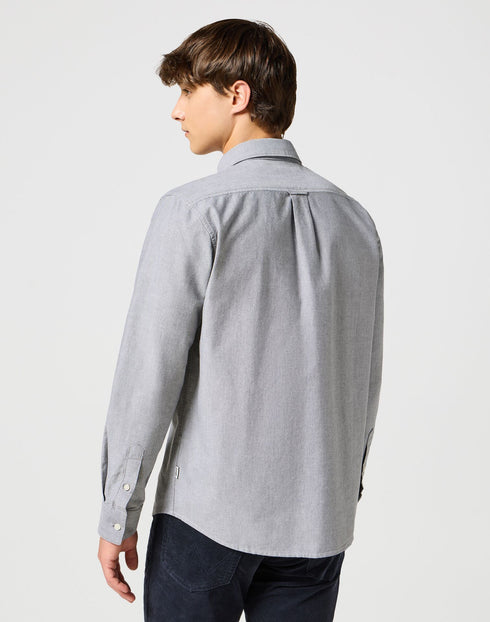Wrangler Men's Oxford Shirt In Grey