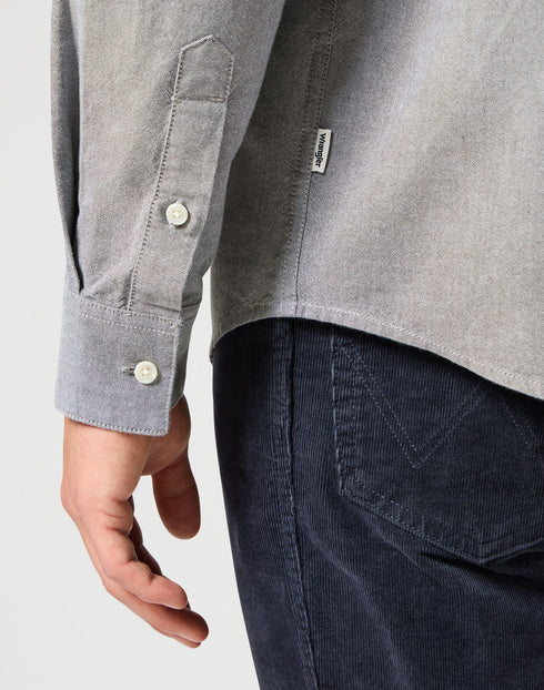 Wrangler Men's Oxford Shirt In Grey