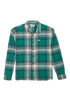 Wrangler Men's Non Frayed Plaid Shirt in Green