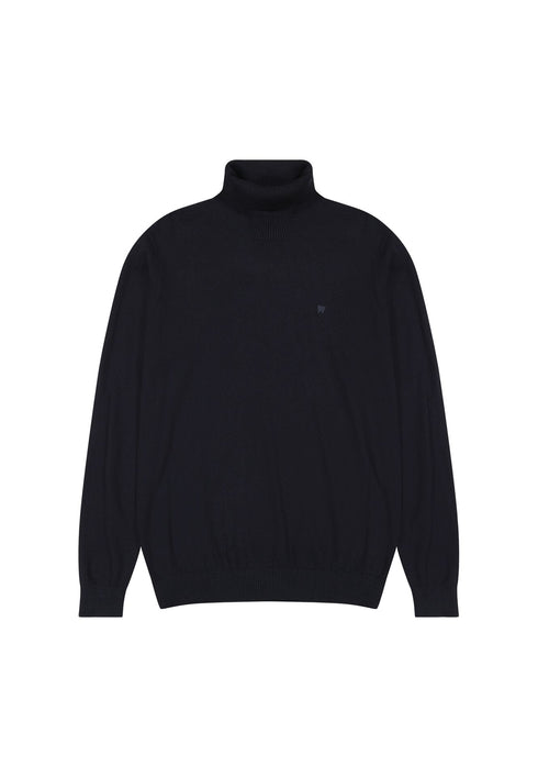 Wrangler Men's Turtle Neck Sweatshirt In Dark Navy