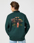Wrangler Men's Cactus Crewneck Sweatshirt In Scarab