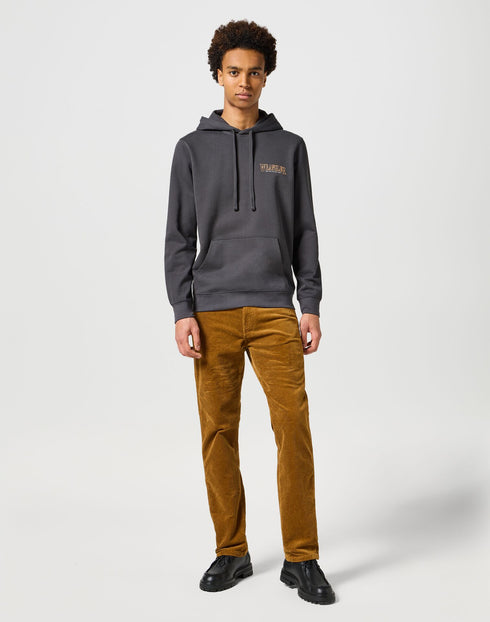 Wrangler Men's Hoodie In Faded Black