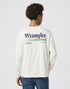 Wrangler Men's Long Sleeve Graphic T-Shirt In Vintage White