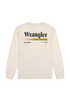 Wrangler Men's Long Sleeve Graphic T-Shirt In Vintage White