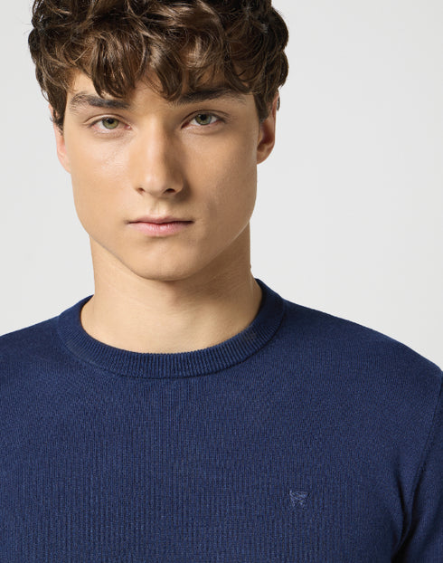 Wrangler Men's Knit Sweater In Navy