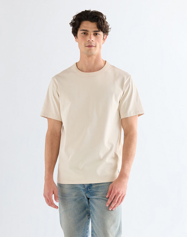WRANGLER SS SOLID TEE VINTAGE WHITE