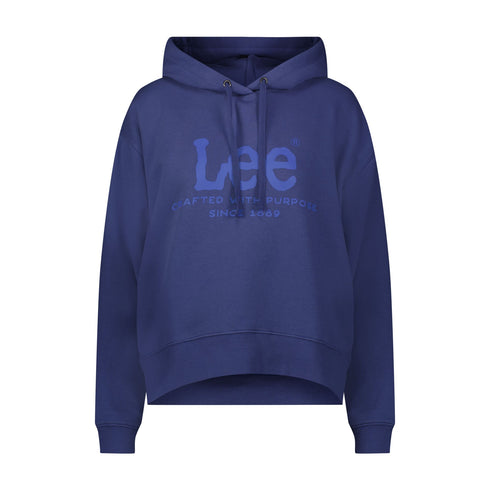 Lee Women's Logo Hoodie in Emperor Navy