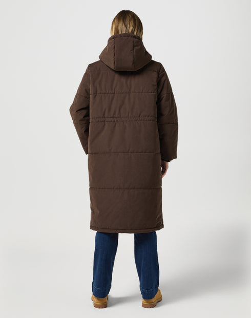 Wrangler Women's Oversized Puffer Jacket in Mole
