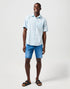 Wrangler Men's Short Sleeve 1 Pkt Shirt In Dream Blue
