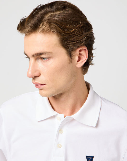 Wrangler Men's Polo T-Shirt In Bright White