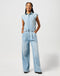 Wrangler Women's Trouser Jumpsuit In Pale Blue Wash