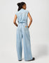 Wrangler Women's Trouser Jumpsuit In Pale Blue Wash