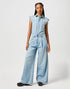 Wrangler Women's Trouser Jumpsuit In Pale Blue Wash