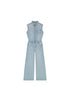 Wrangler Women's Trouser Jumpsuit In Pale Blue Wash