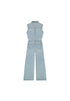 Wrangler Women's Trouser Jumpsuit In Pale Blue Wash