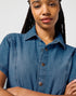 Wrangler Women's Denim Romper One Piece In Urban Echo