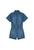 Wrangler Women's Denim Romper One Piece In Urban Echo