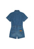 Wrangler Women's Denim Romper One Piece In Urban Echo