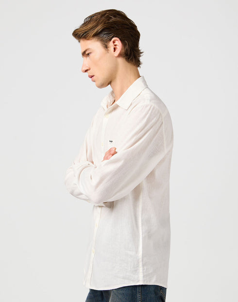 Wrangler Men's 1 Pkt Shirt In White