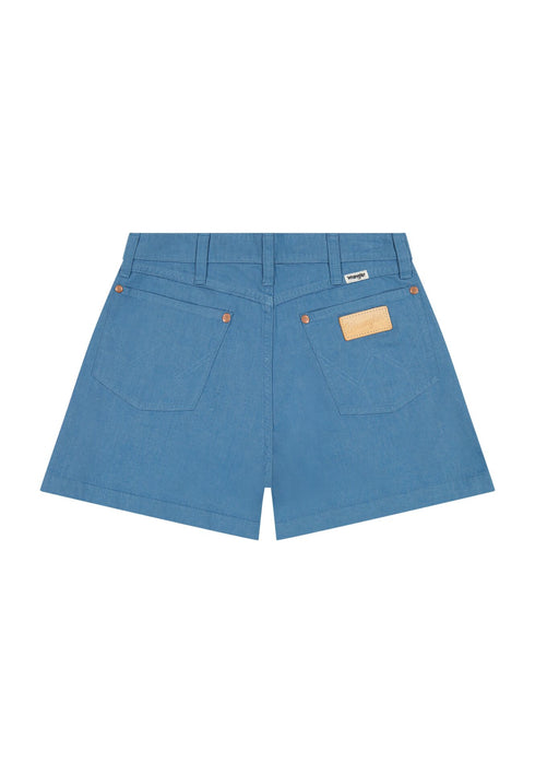 Wrangler Women's Pleated Short In Cotton Candy Blue