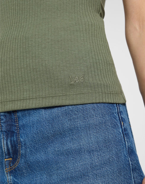 Lee Women's Square Tank In Olive Grove