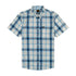 Lee Men's Button Down Short Sleeve Shirt in Stream Ecru Plaid