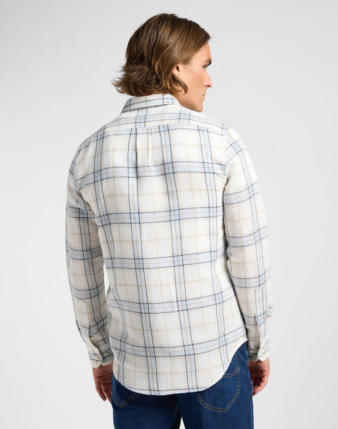 Lee Men's Leesure Shirt In Shy Blue