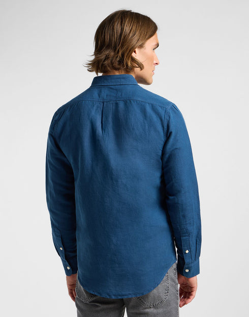 Lee Men's Patch Shirt Orion Blue