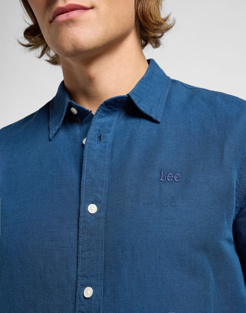 Lee Men's Patch Shirt Orion Blue
